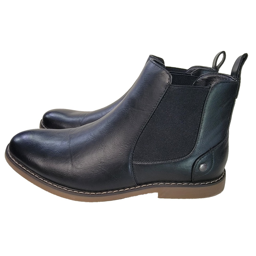Mens Party Chelsea Boots Casual Slip-On Dress Comfortable Boots Black size 10
